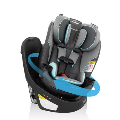 Evenflo Revolve 360 Slim 2-in-1 Rotational Convertible Car Seat - Carver Blue | Target