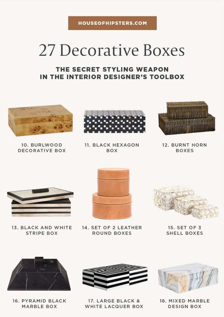 Decorate your bookshelf and coffee table with these decorative boxes. 

#LTKhome #LTKunder100 #LTKunder50