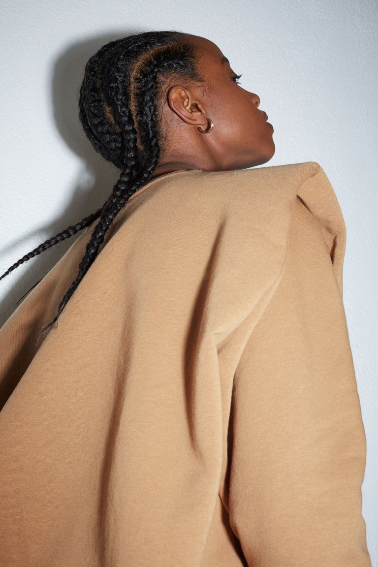 Shoulder-pad Sweatshirt | H&M (US + CA)