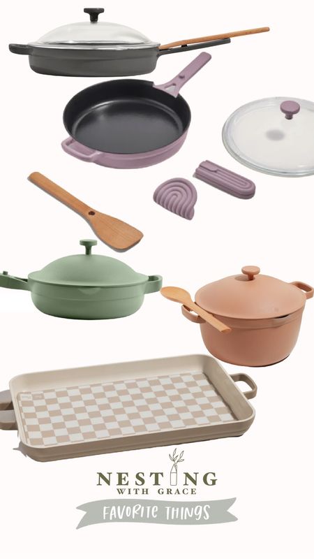 Favorites in the kitchen!!! Cast iron pan is 25% off right now #fromourplace #ad