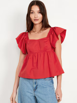 Flutter-Sleeve Top | Old Navy (US)