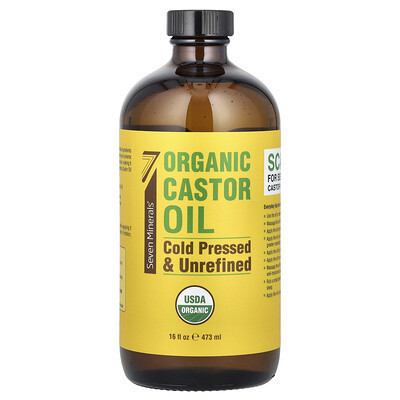 Seven Minerals, Organic Castor Oil, 16 fl oz (473 ml) | iHerb