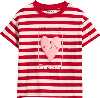 Kids' Stripe Heart Cotton T-Shirt | Nordstrom