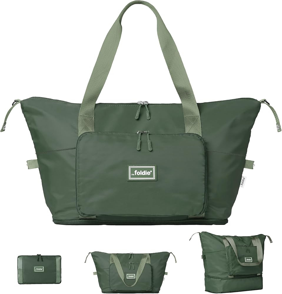 Foldable Travel Bag for Women - 40L Weekender Bag with Multiple Pockets - Carry On Expendable Tra... | Amazon (US)