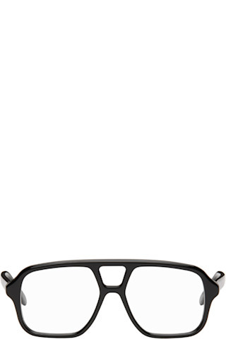 LOEWE - Black Aviator Slim Glasses | SSENSE