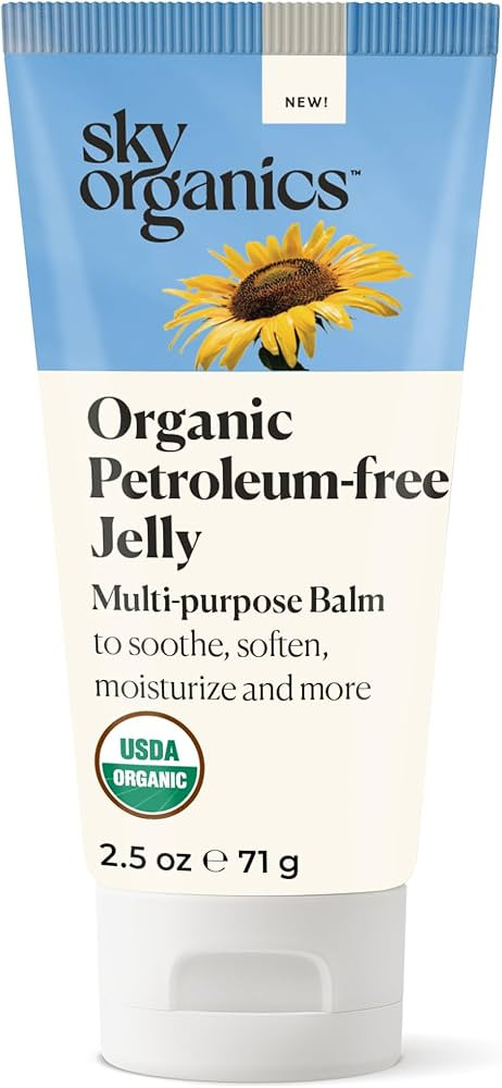 Sky Organics Organic Petroleum-free Jelly, Multi-Purpose Skin Care Balm with Organic Shea Butter,... | Amazon (US)