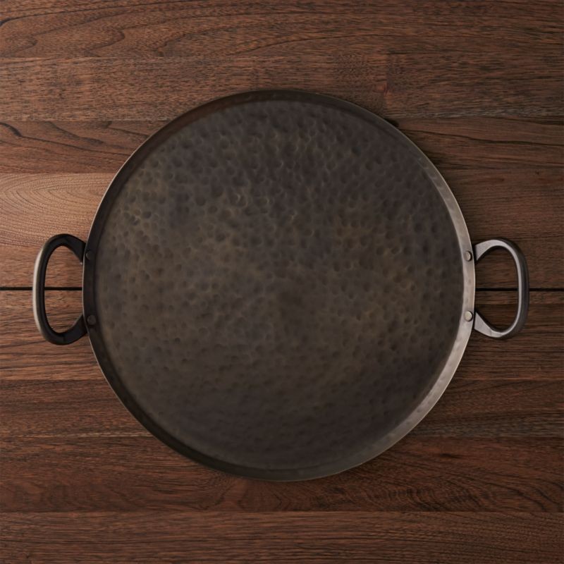 Iron Serving Tray + Reviews | Crate and Barrel | Crate & Barrel