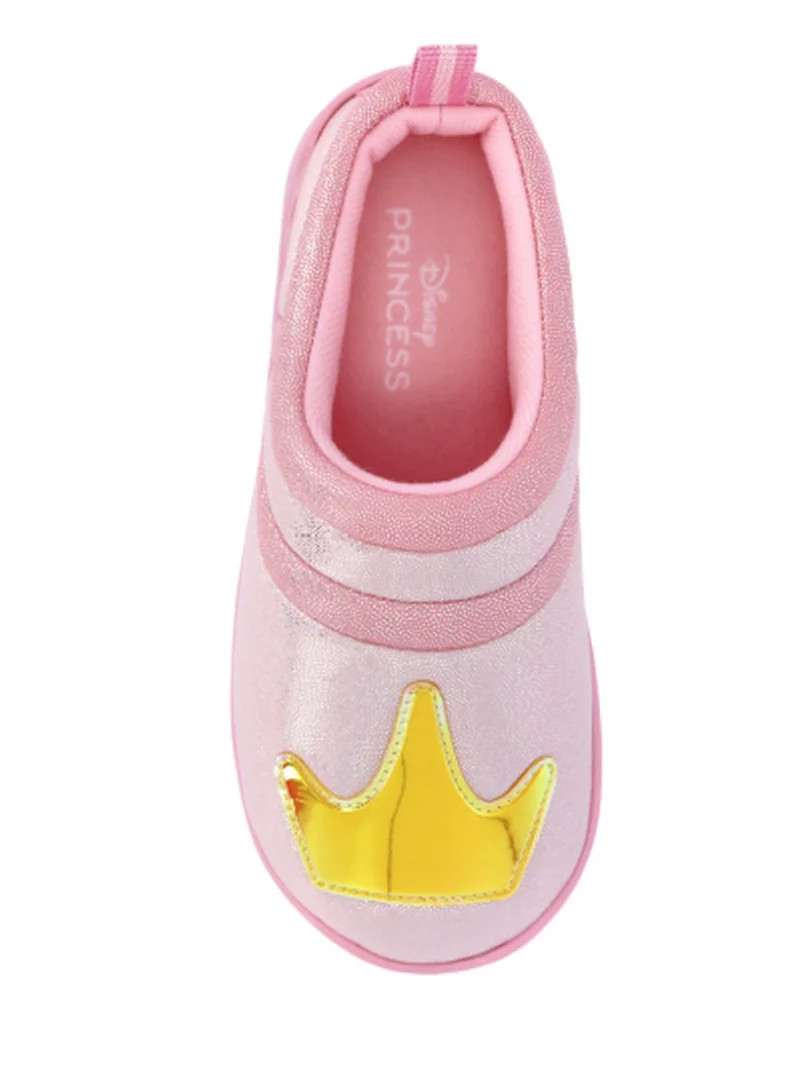 Disney Princess Toddler Girls' Shimmering Crown Slippers | Walmart (US)