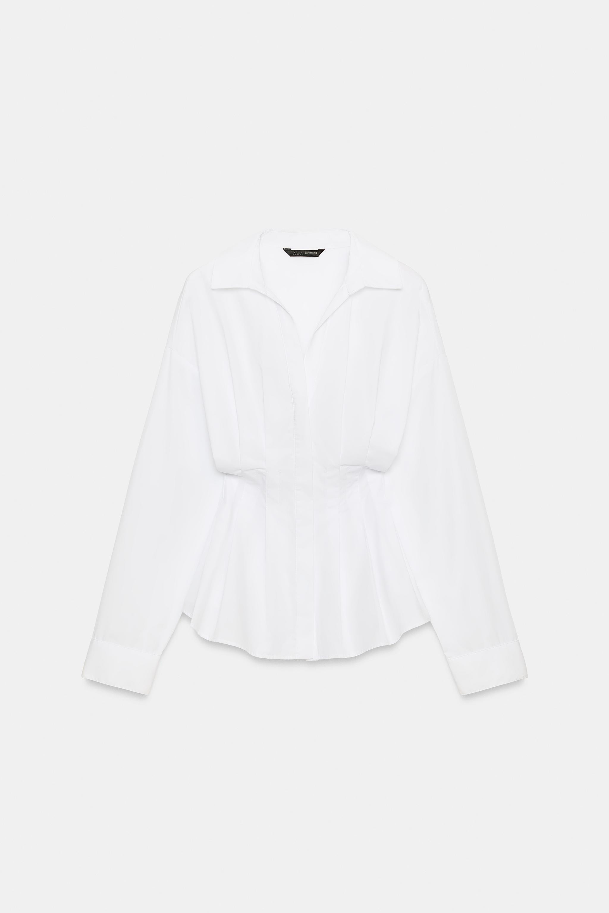 PLEATED POPLIN SHIRT | Zara US
