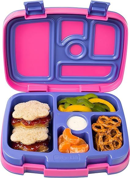 Bentgo Kids Brights – Leak-Proof, 5-Compartment Bento-Style Kids Lunch Box – Ideal Portion Si... | Amazon (US)