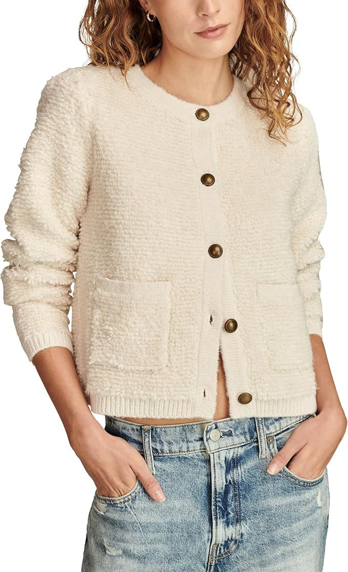 Lucky Brand Women's Sweater Lady Jacket | Amazon (US)