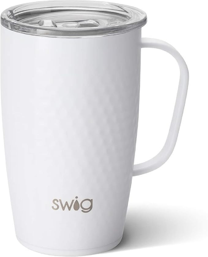 Swig Life 18oz Travel Mug with Handle and Lid, Cup Holder Friendly, Dishwasher Safe, Stainless St... | Amazon (US)