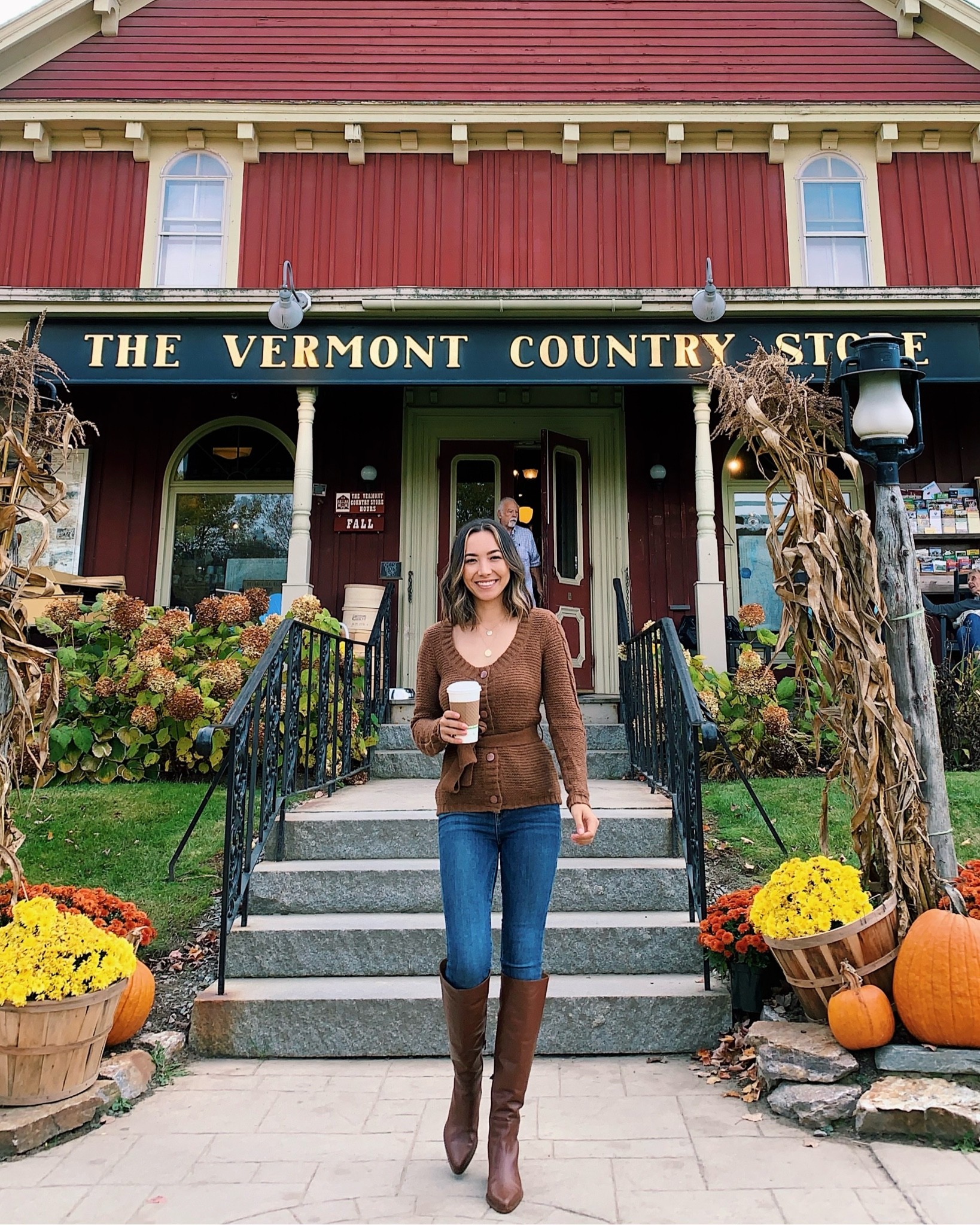 Fall outfit style / Cardigan and boots are old, linked similar options 

#LTKSeasonal #LTKunder100