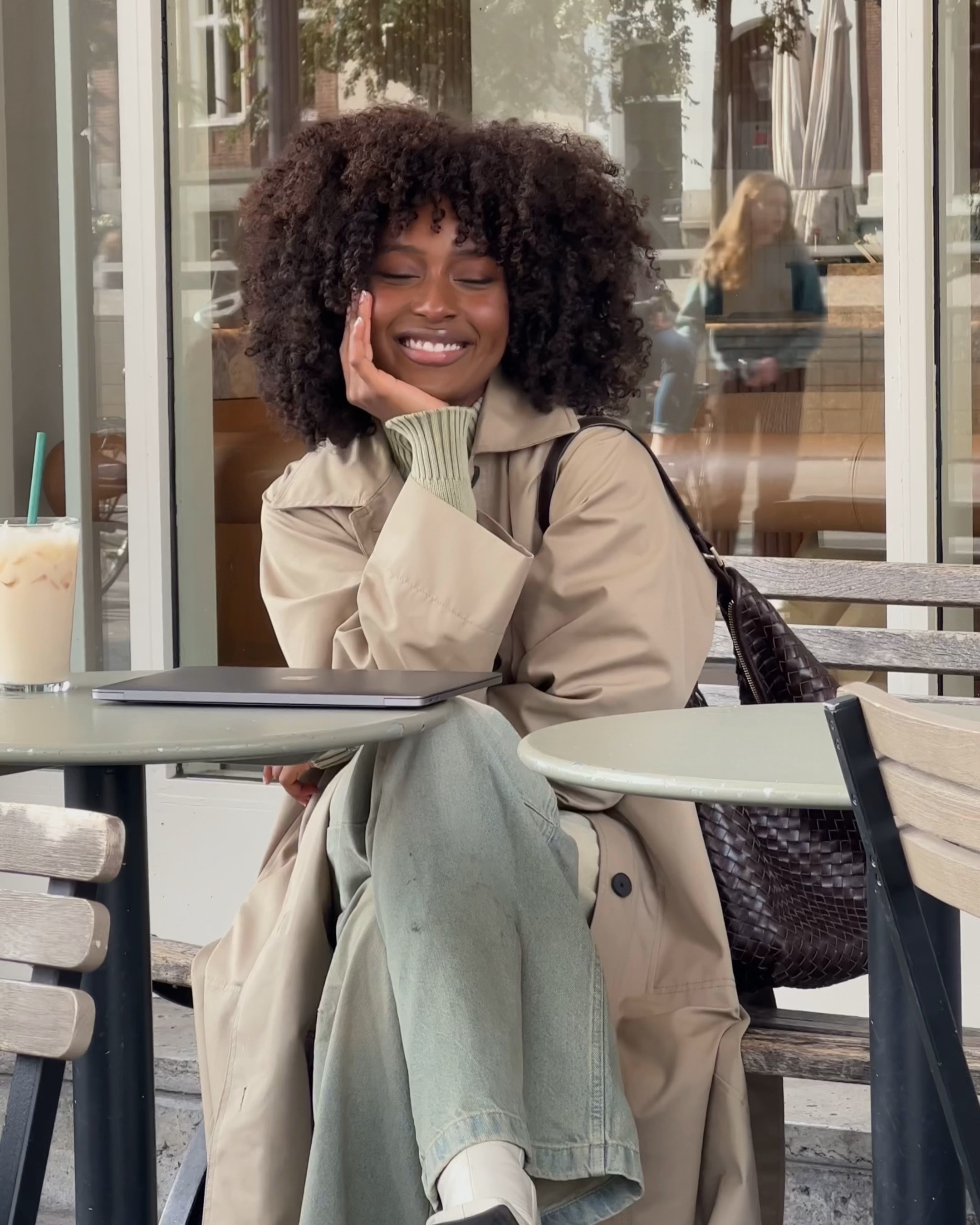 fall autumn outfit trenchcoat beige earth tones afro bottega dupe baggy jeans green style afro hair amsterdam 

#LTKworkwear #LTKVideo #LTKstyletip