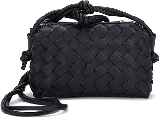 Small Crossbody Shoulder Bag for Women, Mini Camera Bag Card Holder Wallet Purse and Hand-Woven H... | Amazon (US)