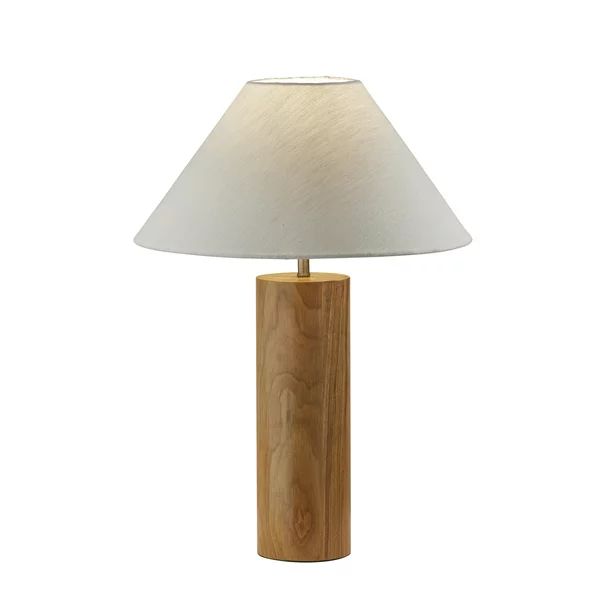Adesso Martin Table Lamp, Natural Oak Wood with Antique Brass Accent | Walmart (US)