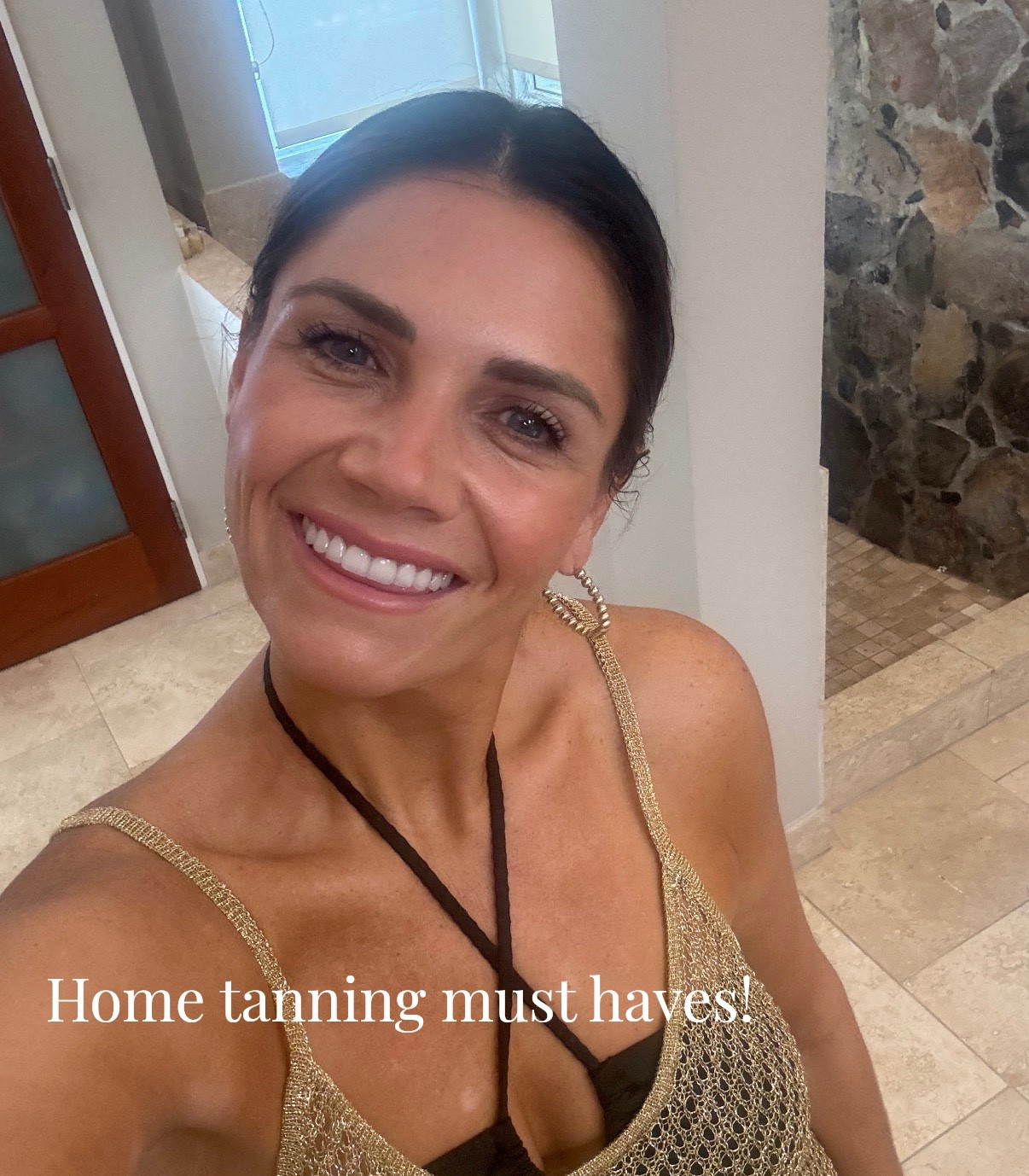 My at home tan in a rush! I leave the three hour tan on as long as possible for a deeper tan but it can be washed off after an hour. Generously pour powder in the cap and use the brush to brush over the tan to set it while you go about your day! 

#LTKOver40 #LTKdayinmylife #LTKBeauty