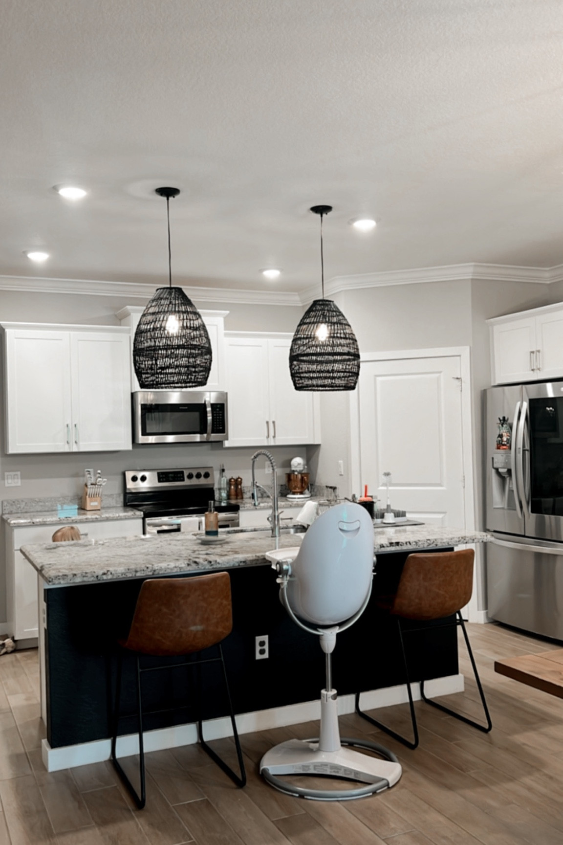 Kitchen pendant inspo! I’ve had these for over 2 years and finally got them installed. Love the way they tie in the black island.

#LTKFind #LTKhome #LTKstyletip