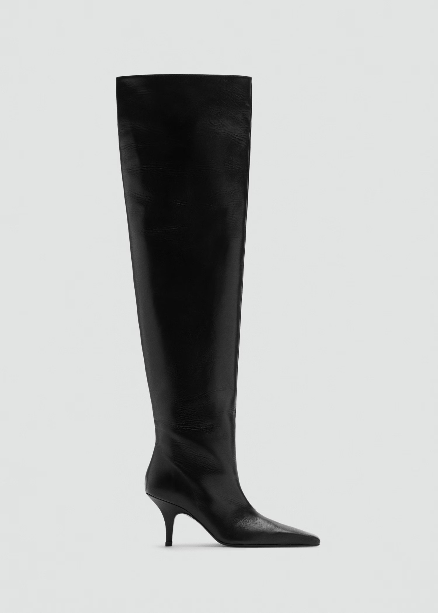 Tall leather boots | Mango (US/MX/AU)