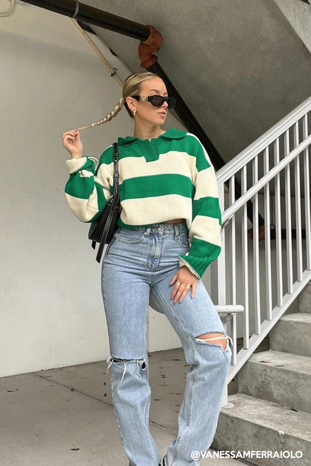 Blake Oversized Varsity Sweater | Storets (Global)
