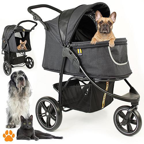 My Duque Pet 3-Wheel Stroller with Canopy and Storage | HSN