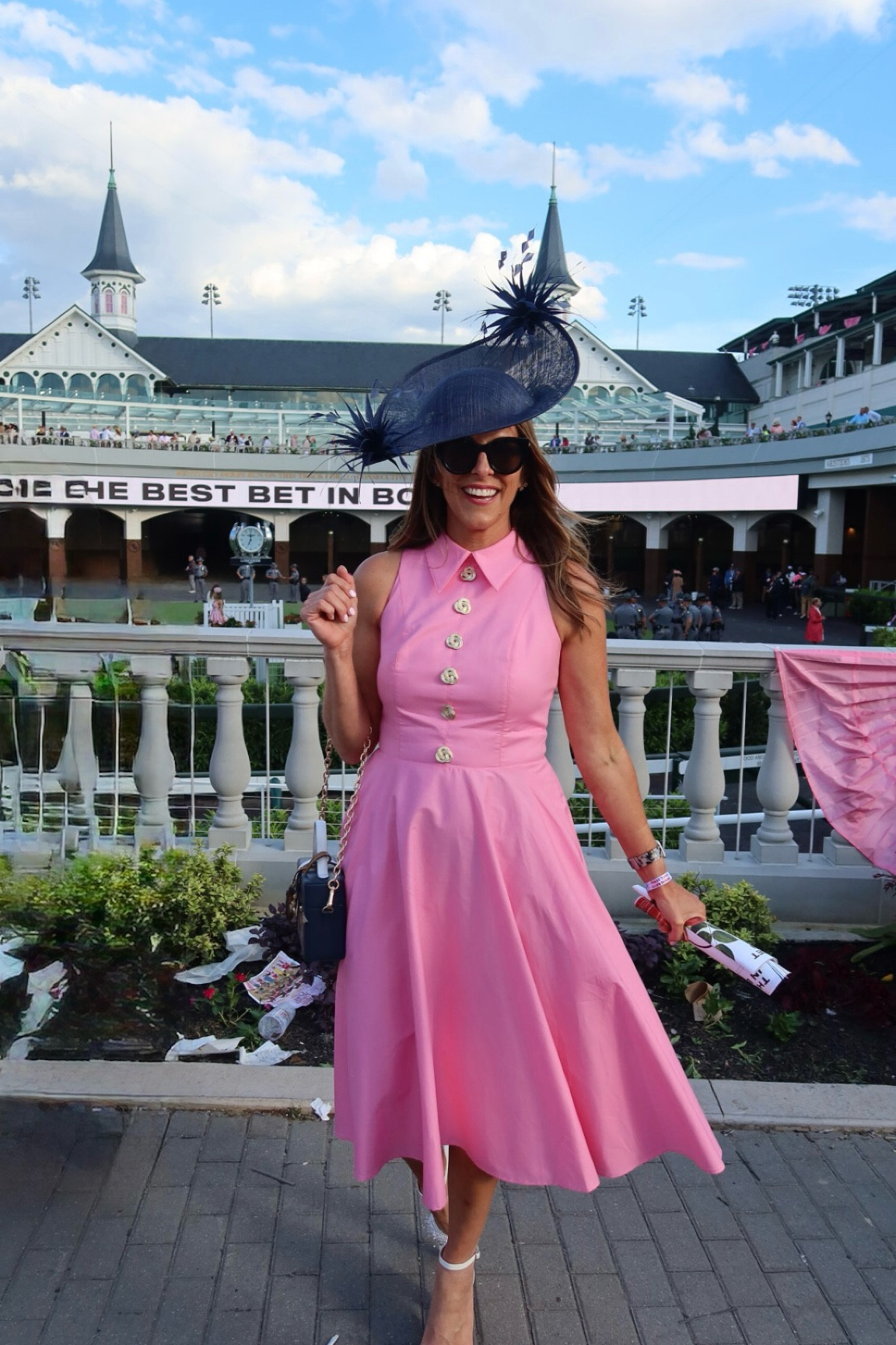 May be my favorite derby look ever. Pink button front dress Nadine Merabi Laura dress. Ladylike spring dress. 

#LTKWedding #LTKOver40 #LTKSeasonal