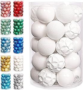 Lulu Home Halloween Hanging Ornaments, 34 Count Pre-Strung Plastic Balls, Shatterproof Barrel Pac... | Amazon (US)