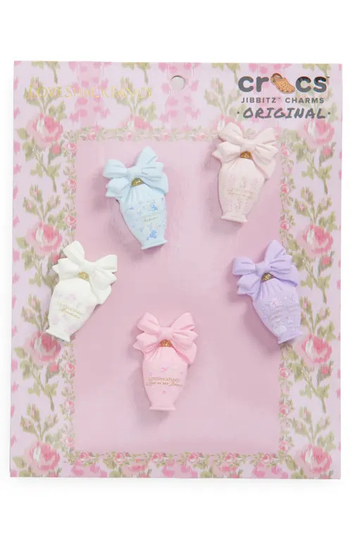 CROCS x LoveShackFancy 5-Pack Jibbitz Shoe Charms in White Multi at Nordstrom | Nordstrom