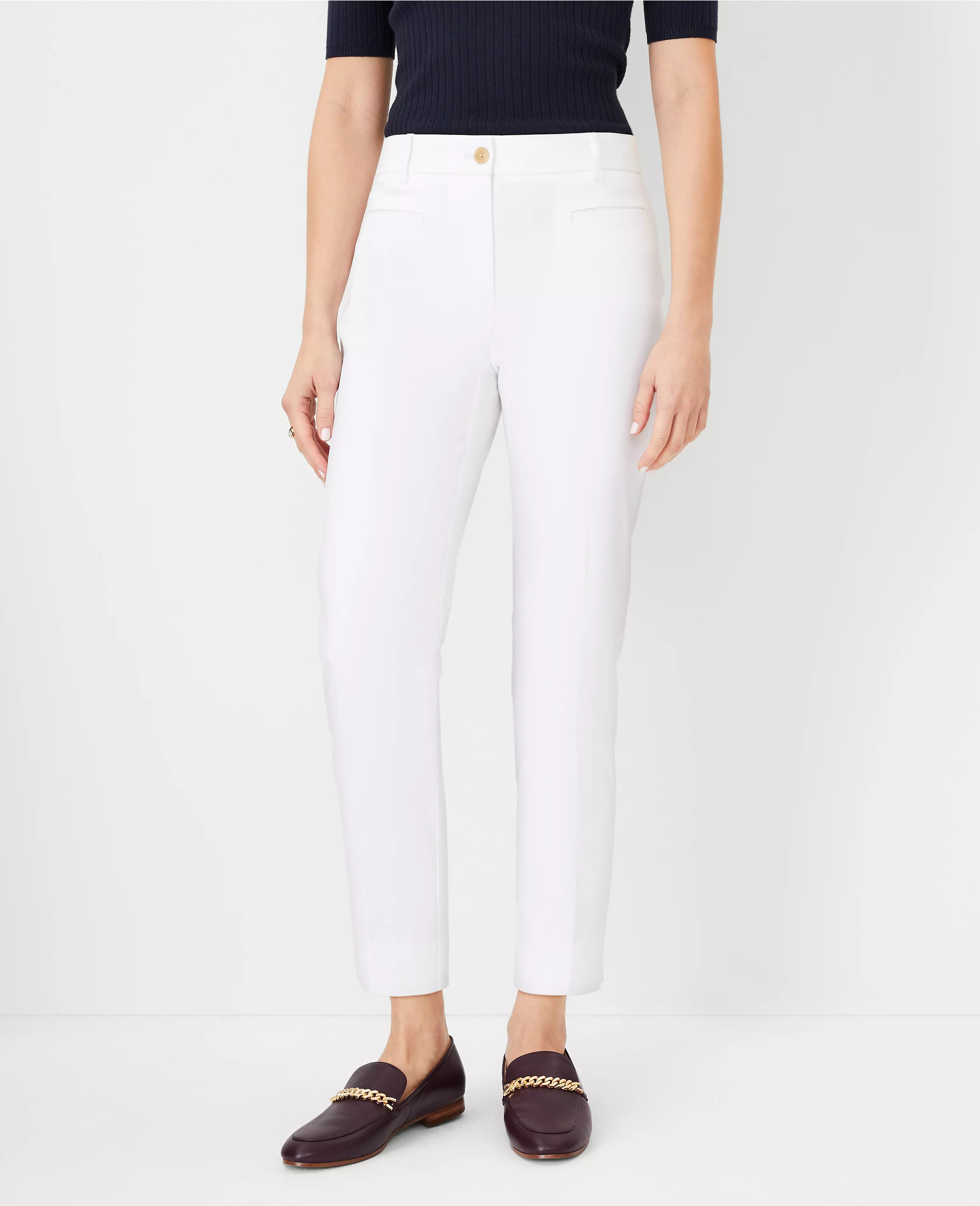 The Petite Cotton Crop Pant | Ann Taylor (US)