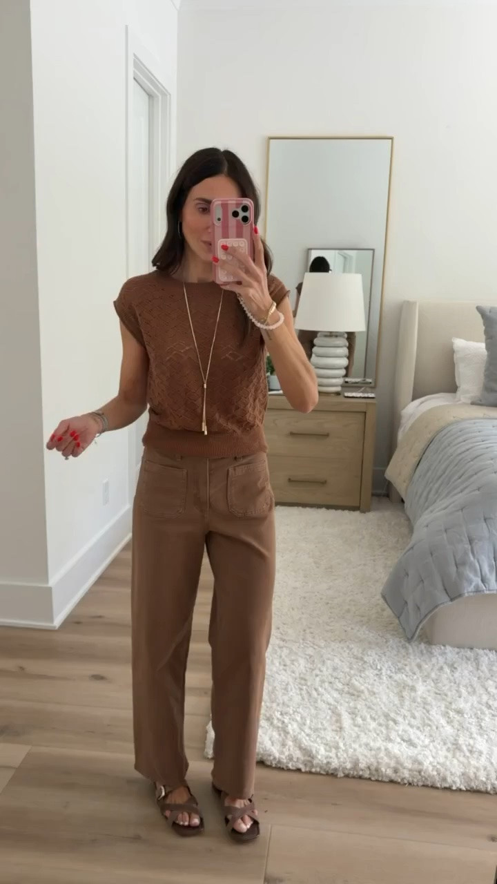 Brown jeans are such a good swap when you want a break from traditional blue denim. The rich color feels perfect heading into fall, while the denim still gives you that familiar structure and makes them easy to style with cream, white, black, or even soft blue.

brown jeans, chocolate brown denim, fall denim, fall outfit, casual style, neutral wardrobe, everyday jeans, transitional fashion, denim outfit, fall fashion, annabrstyle

#LTKootd #LTKdayinmylife #LTKOver40
