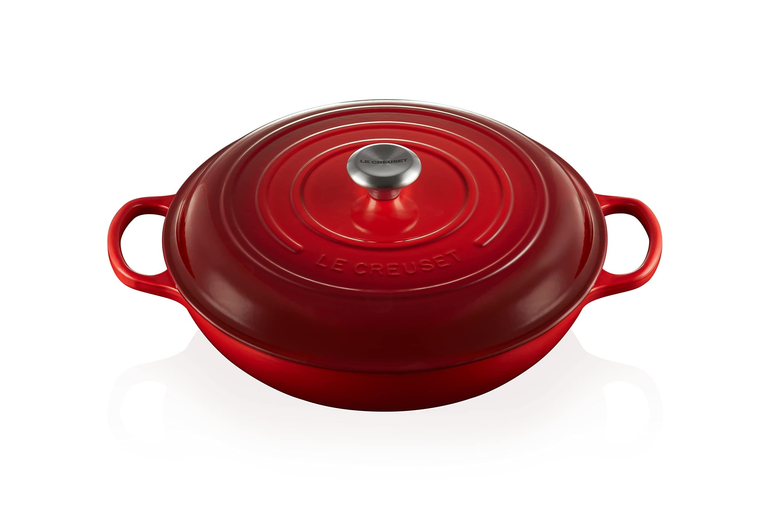 Le Creuset Enameled Cast Iron Signature Braiser, 5 qt, Cerise | Amazon (US)