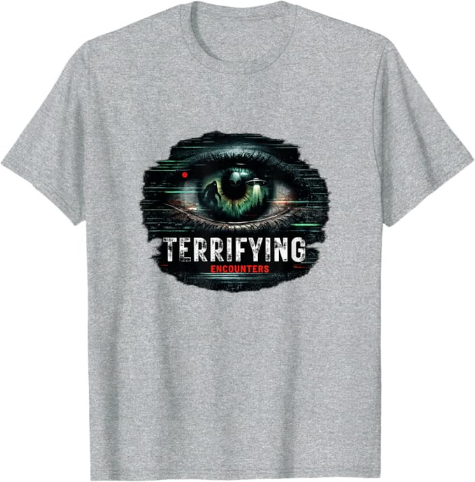 Terrifying Encounters Paranormal Horror Mystery Graphic T-Shirt | Amazon (US)