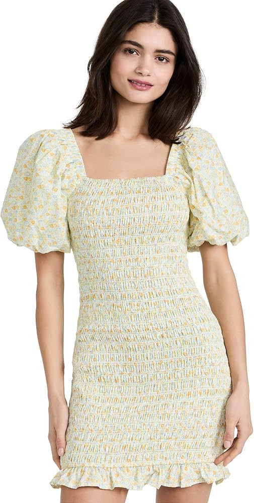 English Factory Women's Floral Smocked Mini Dress | Amazon (US)