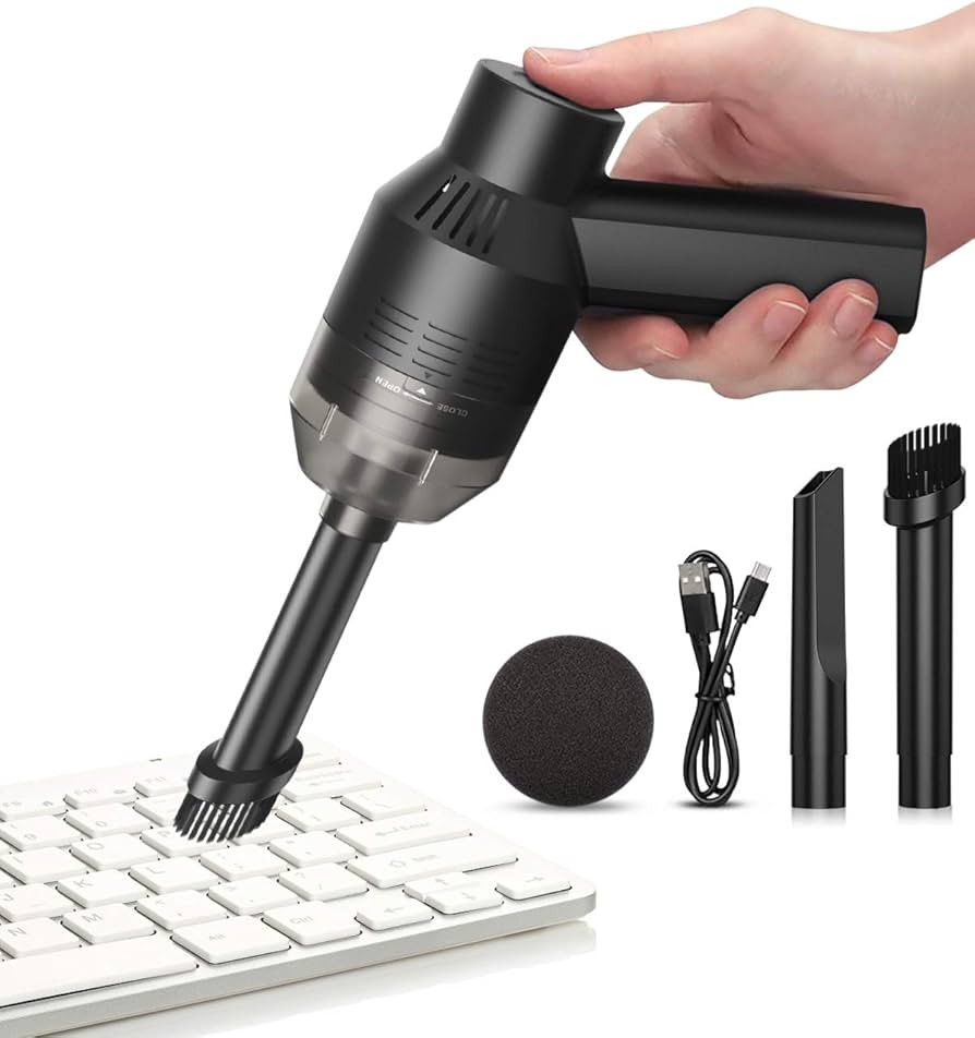 [Upgrade Mini Vacuum Cordless Vacuum Keyboard Cleaner Rechargeable Desk Vacuum for Cleaning Dust,... | Amazon (US)