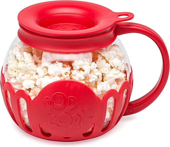 Ecolution Original Microwave Micro-Pop Popcorn Popper, Borosilicate Glass, 3-in-1 Silicone Lid, D... | Amazon (US)