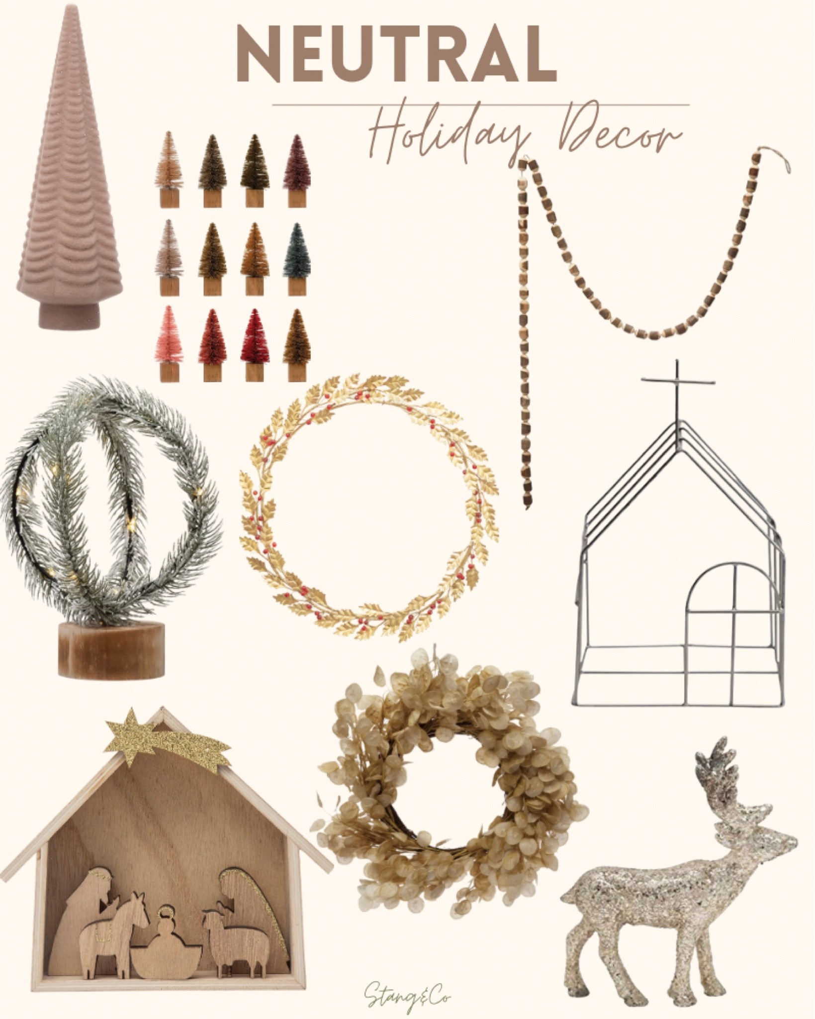 Neutral Christmas decorations 

#LTKSeasonal #LTKhome #LTKHoliday