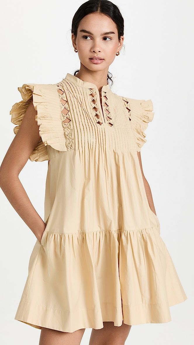 Phoebe Cotton Flutter Sleeve Tunic Dress | Shopbop