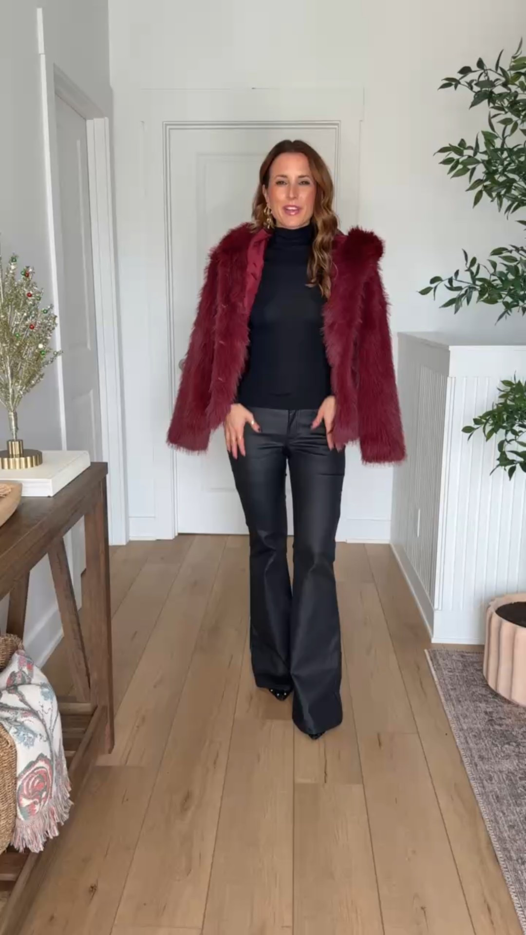 Target holiday party outfits. Target Christmas party outfits. Party outfits. Flare pants. NYE outfits. Faux fur jacket. Sheer pantyhose. Sparkly heels are TTS. 
*I am 5’3, 110, 32b. Wearing XXS in pants and jacket and XS in top. Pants run long on me. 


#LTKHoliday #LTKSeasonal #LTKootd