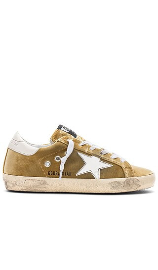 Golden Goose Superstar Sneaker in Gold Velvet | Revolve Clothing (Global)