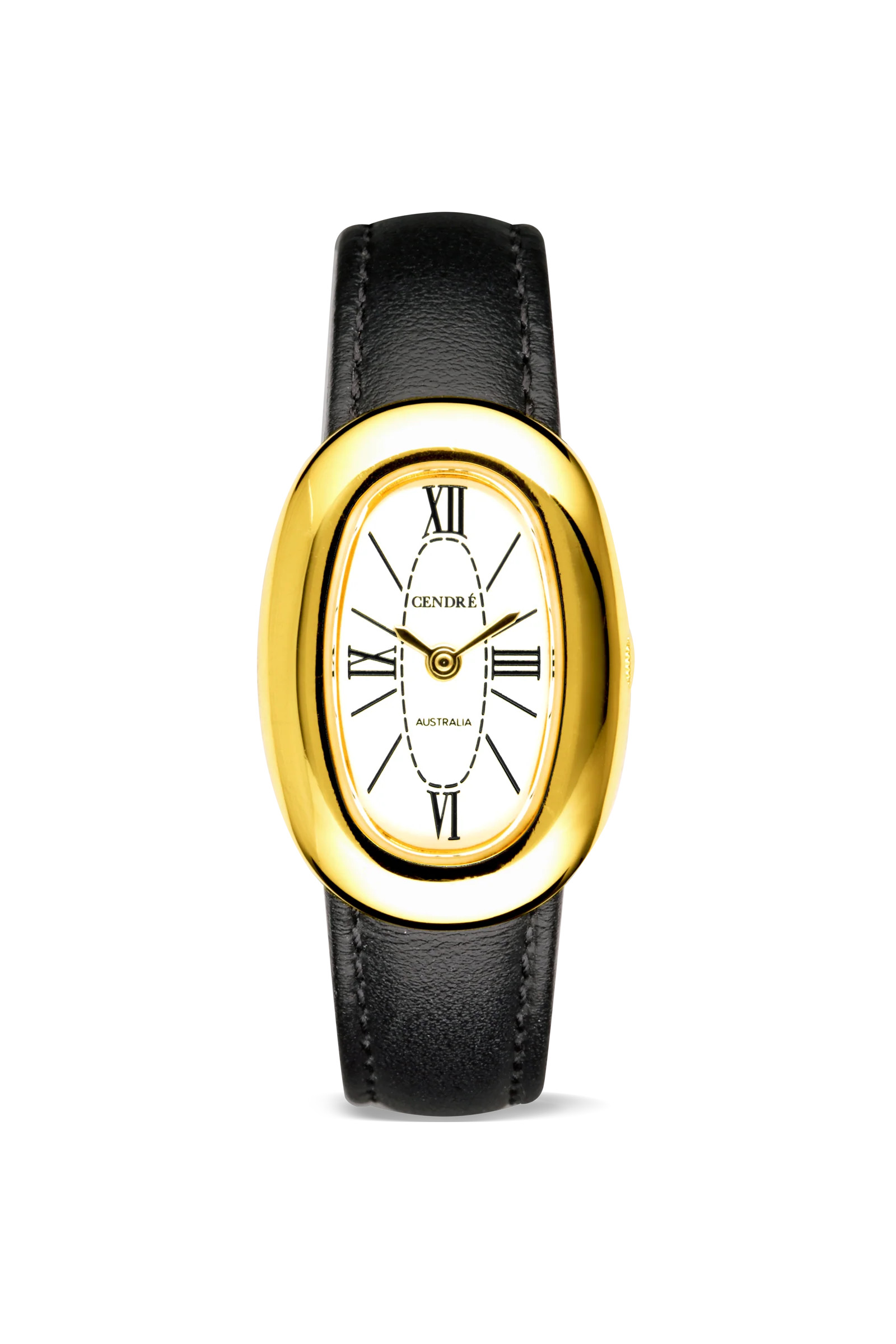 Bridgette Watch | White | Black Smooth | Cendre