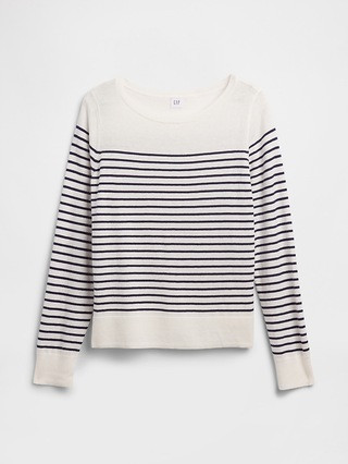 Relaxed Stripe Boatneck Sweater | Gap Factory