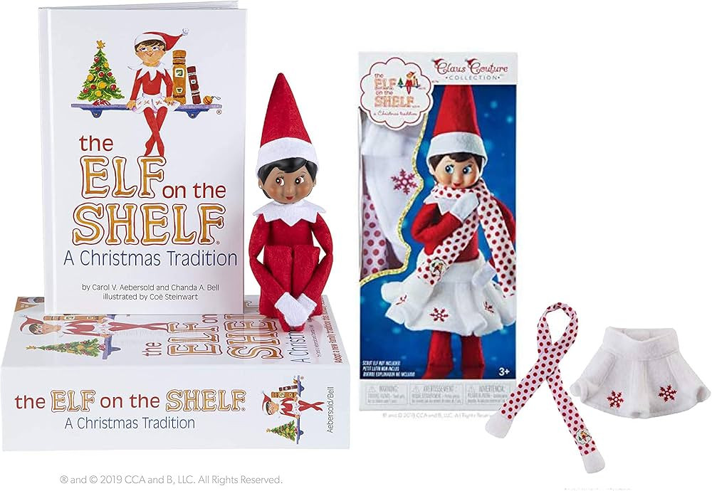 The Elf on the Shelf: A Christmas Tradition Girl Scout Elf (Brown Eyed) with Claus Couture Collec... | Amazon (US)