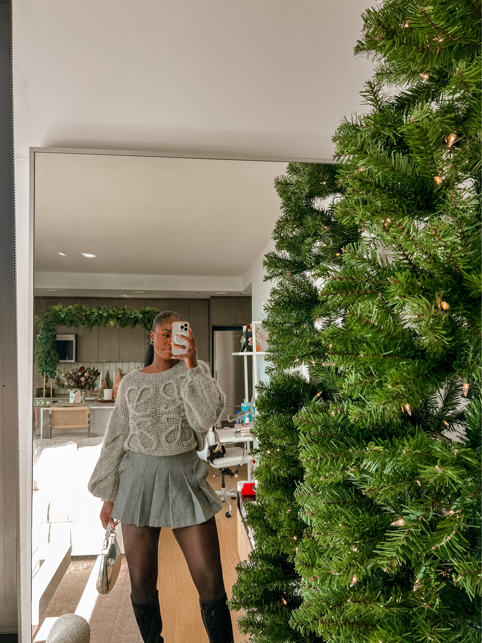 Grey doesn’t have to mean gloomy. Wearing a size 6 in the skort and a size small in the sweater/ 

#LTKHoliday