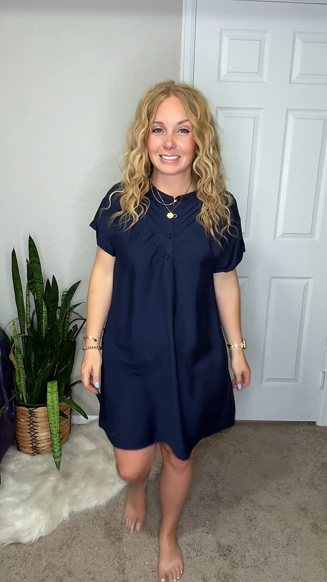 Lightweight navy dress with a white belt, wedge heels, bucket bag purse and cable knit cream sweater






Amazon outfits, summer outfit inspo, outfit ideas, casual outfits amazon, amazon outfits every day, outfit ideas 2026, summer outfits, summer dress, summer workwear,

#LTKootd #LTKSaleAlert #LTKWorkwear