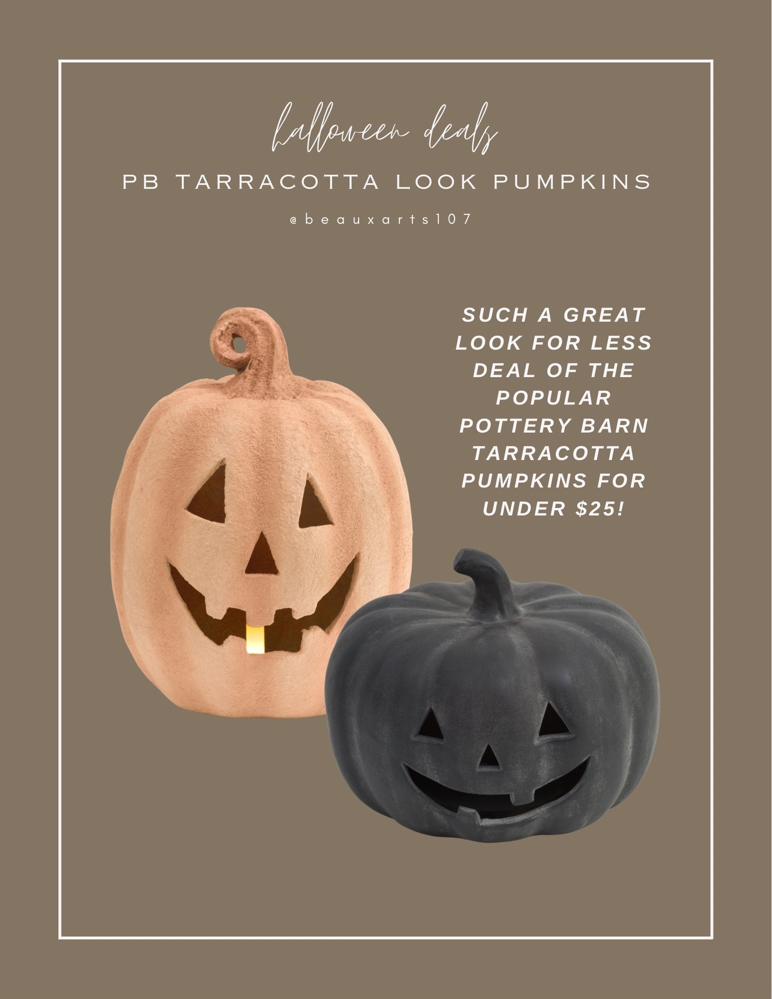 These pottery barn terracotta look for less pumpkins are so cute and under $25!

#LTKFindsUnder50 #LTKHome #LTKSaleAlert