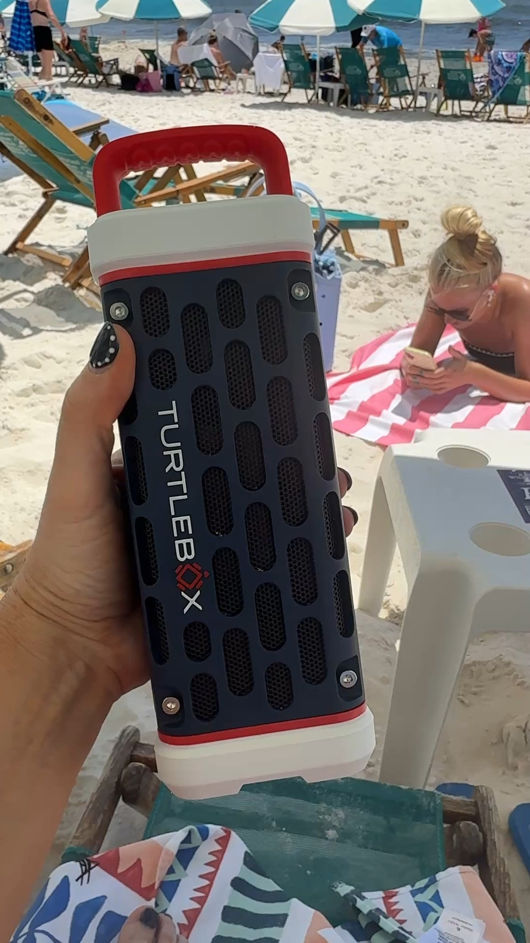 This is the best speaker!! We love it and wish I had bought one sooner! 🏝️⛱️Waterproof, magnetic sides, all day battery life, Bluetooth wireless connectivity! 
Speakers sound amazing! 👏🏼

#LTKTravel #LTKHome #LTKmomlife