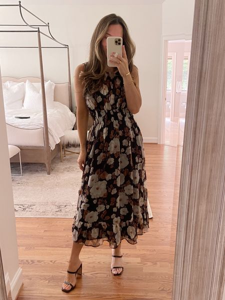Bump-friendly but non maternity fall floral dress, wearing S petite (I’m 5’5 and wanted it to hit me above a maxi style). It runs true to size. Use code DENIMAF for an extra 15% off  

#LTKFind #LTKsalealert #LTKSeasonal