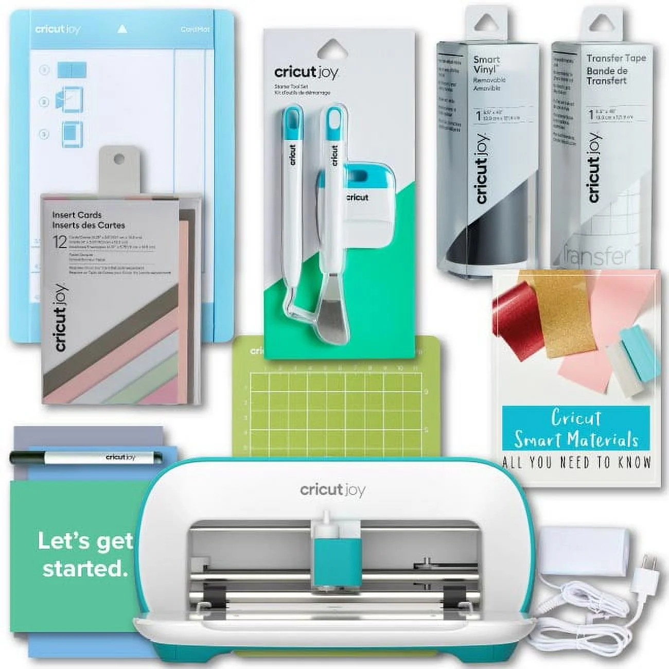 Cricut Joy Smart Machine with Insert Cards & Vinyl for Beginner DIY Projects Bundle | Walmart (US)