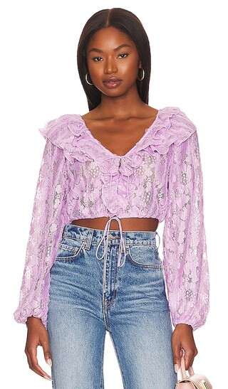 Tatiana Blouse in Purple | Revolve Clothing (Global)