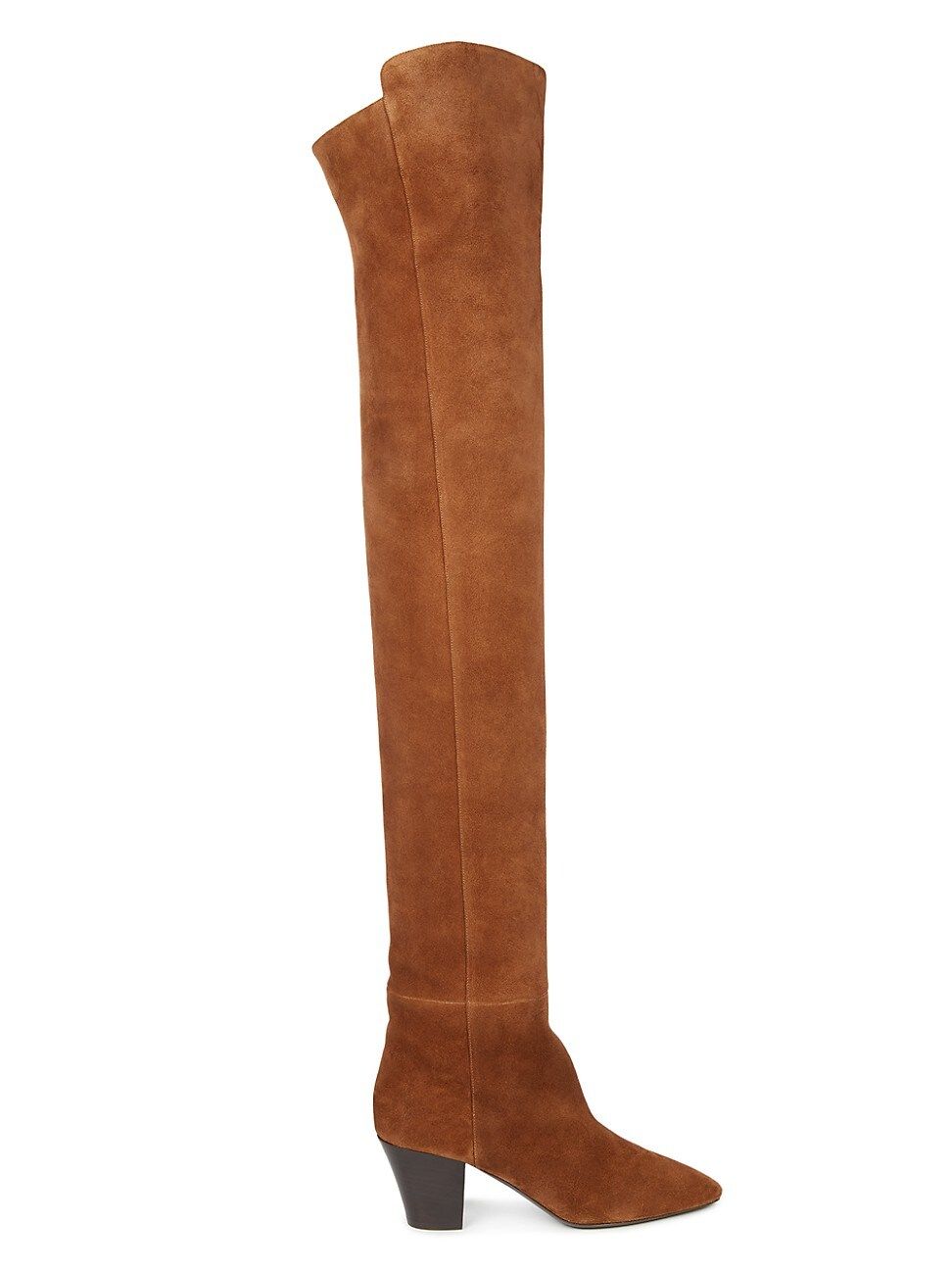 Saint Laurent Women's Sun Over-The-Knee Suede Boots - Tan - Size 36 (6) | Saks Fifth Avenue